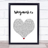 Michael W. Smith Waymaker White Heart Song Lyric Wall Art Print