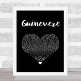 Eli Young Band Guinevere Black Heart Song Lyric Print