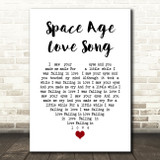 A Flock Of Seagulls Space Age Love Song White Heart Song Lyric Wall Art Print