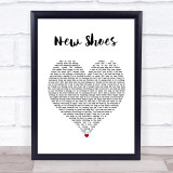 Paolo Nutini New Shoes White Heart Song Lyric Wall Art Print