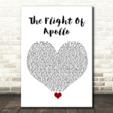 Angels & Airwaves The Flight Of Apollo White Heart Song Lyric Quote Music Print