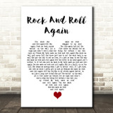 Blackberry Smoke Rock And Roll Again White Heart Song Lyric Quote Music Print