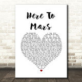 Coheed And Cambria Here To Mars White Heart Song Lyric Quote Music Print