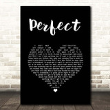 Fairground Attraction Perfect Black Heart Song Lyric Print