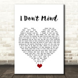 Defeater I Don't Mind White Heart Song Lyric Quote Music Print