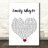 DMA'S Emily Whyte White Heart Song Lyric Quote Music Print