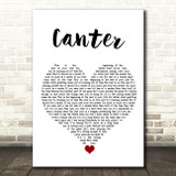 Gerry Cinnamon Canter White Heart Song Lyric Quote Music Print