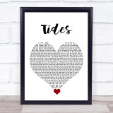 Jack & Jack Tides White Heart Song Lyric Quote Music Print
