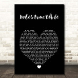 Four Tops Indestructible Black Heart Song Lyric Print