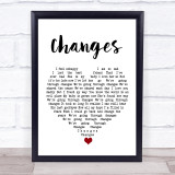 Kelly Osbourne Changes White Heart Song Lyric Quote Music Print