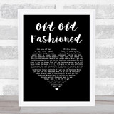 Frightened Rabbit Old Old Fashioned Black Heart Song Lyric Print