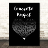 Gareth Emery feat. Christina Novelli Concrete Angel Black Heart Song Lyric Print