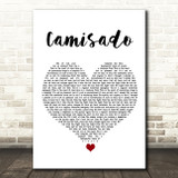 Panic! At The Disco Camisado White Heart Song Lyric Quote Music Print