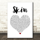 Rag'n'Bone Man Skin White Heart Song Lyric Quote Music Print