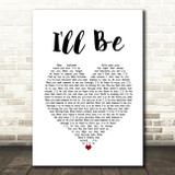 Reba McEntire I'll Be White Heart Song Lyric Quote Music Print