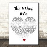 Ruelle The Other Side White Heart Song Lyric Quote Music Print