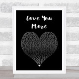 Ginuwine Love You More Black Heart Song Lyric Print