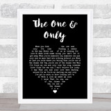 Gladys Knight The One & Only Black Heart Song Lyric Print