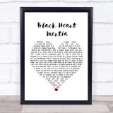 Incubus Black Heart Inertia Heart Song Lyric Quote Print