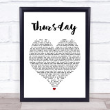 Jess Glynne Thursday Heart Song Lyric Quote Print