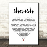 Kool & The Gang Cherish Heart Song Lyric Quote Print