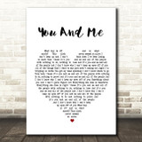 Lifehouse You And Me Heart Song Lyric Quote Print