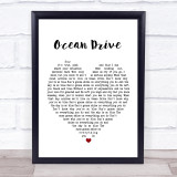 Lighthouse Family Ocean Drive Heart Song Lyric Quote Print