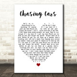 Chasing Cars Snow Patrol Quote Song Lyric Heart Print