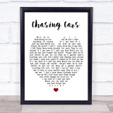Chasing Cars Snow Patrol Quote Song Lyric Heart Print