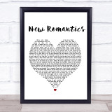 Taylor Swift New Romantics Heart Song Lyric Quote Print