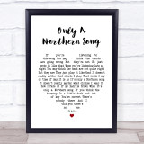 The Beatles Only A Northern Song Heart Song Lyric Quote Print