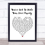 The Beatles You've Got To Hide Your Love Away Heart Song Lyric Quote Print
