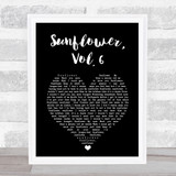 Harry Styles Sunflower, Vol. 6 Black Heart Song Lyric Print