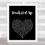 Heather Nova Doubled Up Black Heart Song Lyric Print