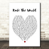 Rule The World Take That Heart Song Lyric Quote Print
