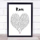 Run Leona Lewis Heart Song Lyric Quote Print