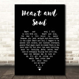 Hoagy Carmichael Heart and Soul Black Heart Song Lyric Print