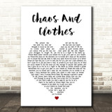 Jason Isbell And The 400 Unit Chaos And Clothes White Heart Song Lyric Print