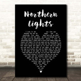 Ian Brown Northern Lights Black Heart Song Lyric Print