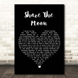 Indigo Girls Share The Moon Black Heart Song Lyric Print