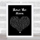 Indigo Girls Share The Moon Black Heart Song Lyric Print