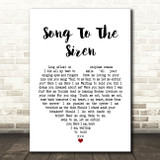 This Mortal Coil Song To The Siren White Heart Song Lyric Quote Print