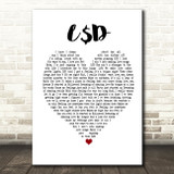 Asap Rocky L$D Heart Song Lyric Quote Print