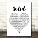 Ashford & Simpson Solid Heart Song Lyric Print