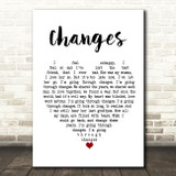 Black Sabbath Changes Heart Song Lyric Quote Print