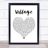 Cam Village Heart Song Lyric Quote Print