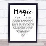 Coldplay Magic Heart Song Lyric Quote Print