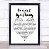Ed Sheeran & Andrea Bocelli Perfect Symphony Heart Song Lyric Quote Print