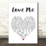 Elvis Presley Love Me Heart Song Lyric Quote Print