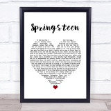 Eric Church Springsteen Heart Song Lyric Quote Print